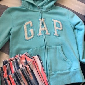 Size 7/8 Gap Hoodie & Thick Leggings from Gymboree